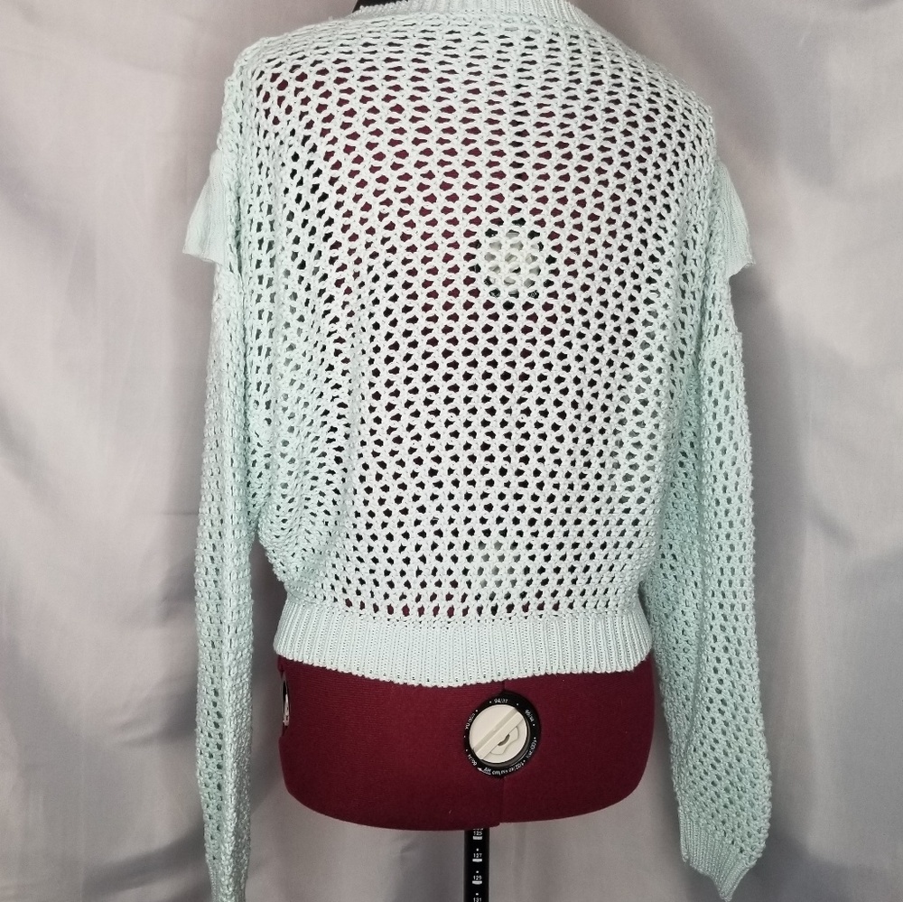 Mint Ruffle Sweater - Picture 6 of 8